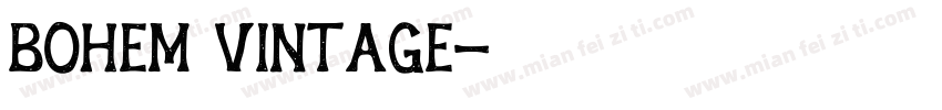 Bohem Vintage字体转换
